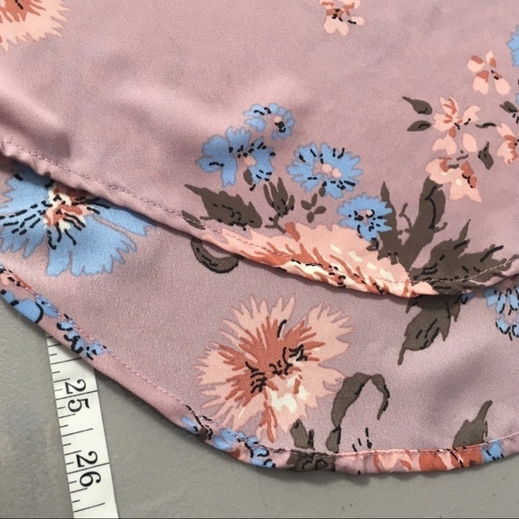 Liberty Love NWT Blouse Top Shirt Boho Floral Pink Blue Small - Picture 11 of 12